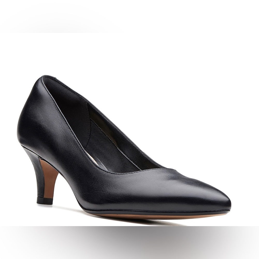 Linvale jerica black leather pump